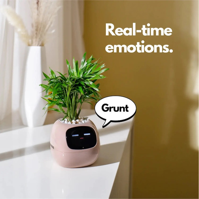 Інтерактивний розумний горщик для рослин Ivy Smart Planter Tuya AI, White
