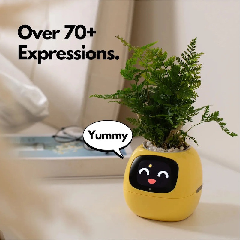 Інтерактивний розумний горщик для рослин Ivy Smart Planter Tuya AI, White