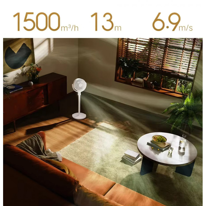 Вентилятор Xiaomi Mijia 18W Circulation Fan + (перехідник на EU розетку)