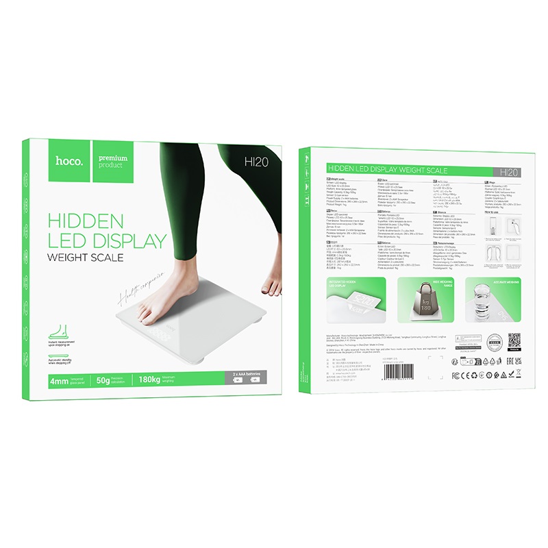 Ваги підлогові HOCO HI20 Weight scale White