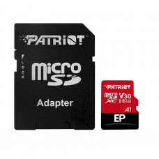 Карта пам'яті microSDXC (UHS-1 U3) Patriot EP Series 1Тb class 10 V30 (R-100MB/s, W-80MB/s) (adapter SD)