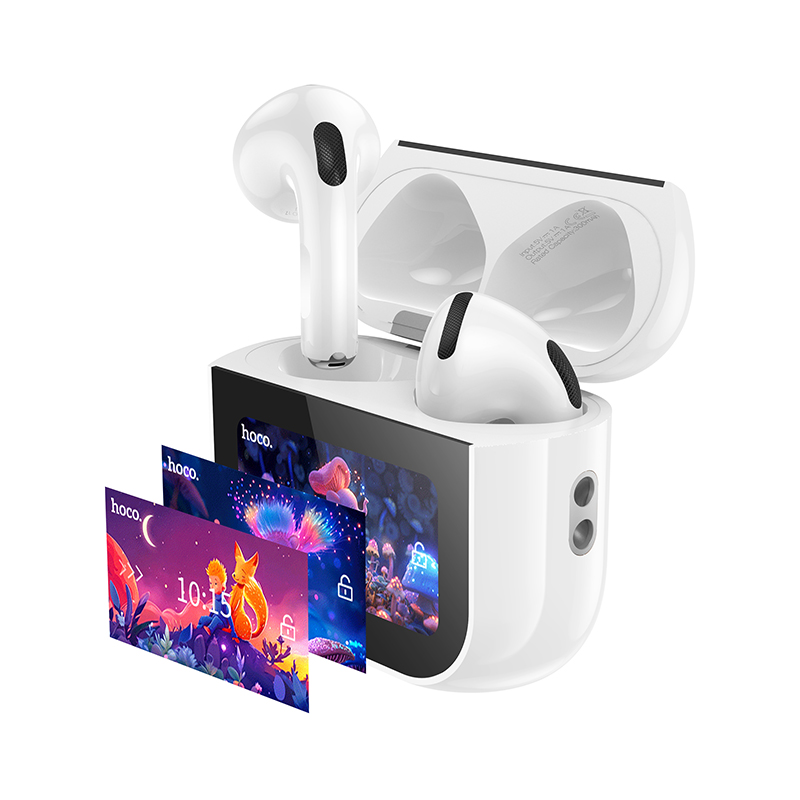 Бездротові навушники HOCO EW82 Sparkle true wireless touch screen BT headset White