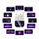 Бездротові навушники HOCO EW82 Sparkle true wireless touch screen BT headset White