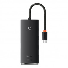 USB-хаб Baseus Lite Series 4-Port Type-C HUB Adapter (Type-C to USB 3.0*4) 25cm Black
