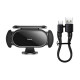 Автотримач для телефона Baseus Steel Cannon pro Solar Electric Car Mount Black