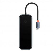 USB-хаб Baseus AcmeJoy 4-Port Type-C HUB Adapter（Type-C to USB3.0*3+Type-C PD&Data *1）Dark Gray
