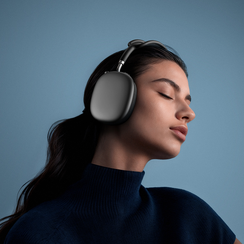 Бездротові накладні навушники HOCO W65 Plus Happy ANC BT headphones Deep Space Gray