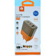 Мережевий зарядний пристрій WUW-C215 65W Charger 2 USB C + USB A brown orange