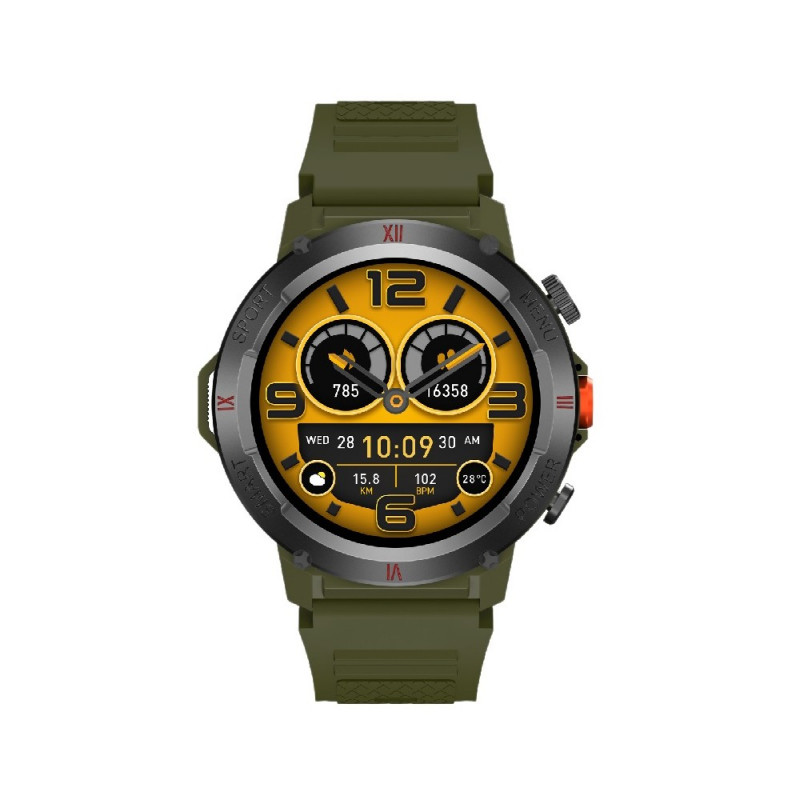 Смарт-годинник IWO X22 38mm. 330 mAh, IP68 Army Green