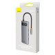 USB-хаб Baseus Metal Gleam Series 4-in-1 Multifunctional Type-C HUB Docking Station Gray（Type-C to USB3.0*4）