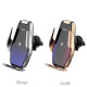 Автотримач для телефона з БЗП HOCO S14 Surpass automatic induction wireless charging car holder Silver