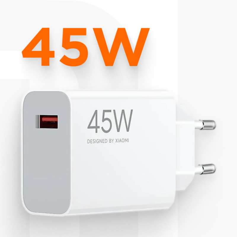 Мережевий зарядний пристрій Xiaomi Turbo Charging 45W White