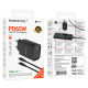 Мережевий зарядний пристрій з кабелем BOROFONE BA87A Flare star PD65W+QC3.0 charger set(C to C) Black