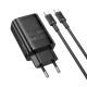 Мережевий зарядний пристрій з кабелем BOROFONE BA87A Flare star PD65W+QC3.0 charger set(C to C) Black