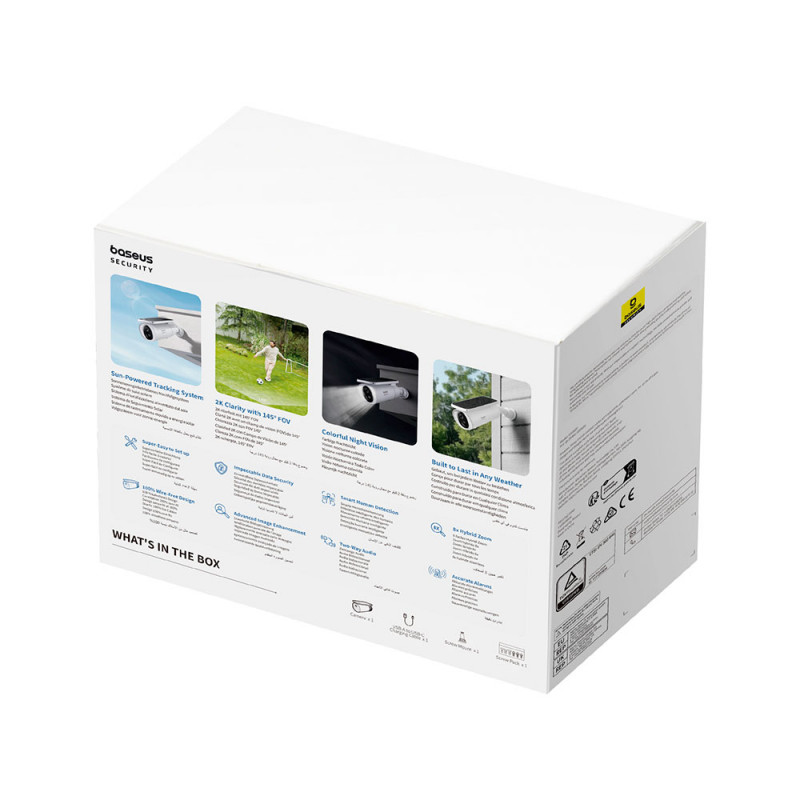 IP-камера відеоспостереження Baseus Security S1 Outdoor Camera 2K White