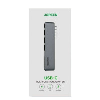 USB-Хаб UGREEN CM251 Dual USB-C To HDMI+3*USB 3.0 A+Type C Female Converter