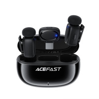 Бездротова мікрофонна система ACEFAST R2 wireless lavalier microphones Black
