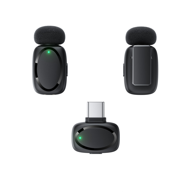 Бездротова мікрофонна система ACEFAST R2 wireless lavalier microphones Black
