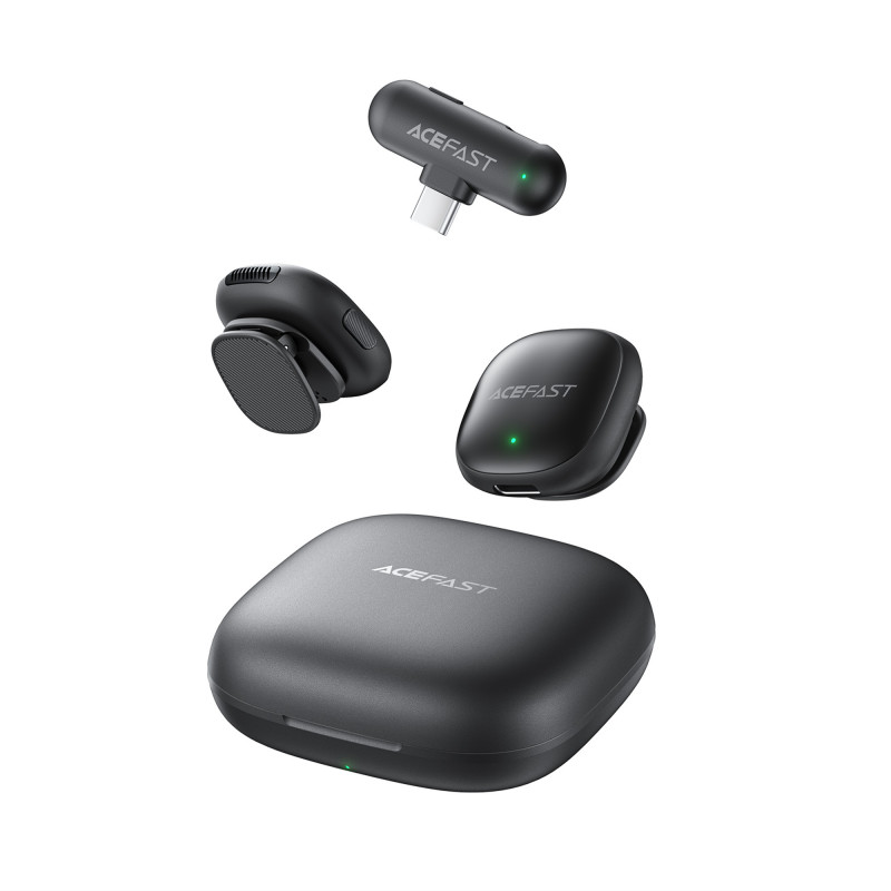 Бездротова мікрофонна система ACEFAST R1 wireless lavalier microphones Black