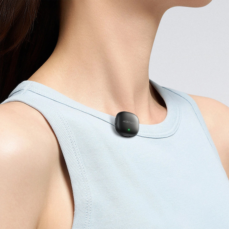 Бездротова мікрофонна система ACEFAST R1 wireless lavalier microphones Black