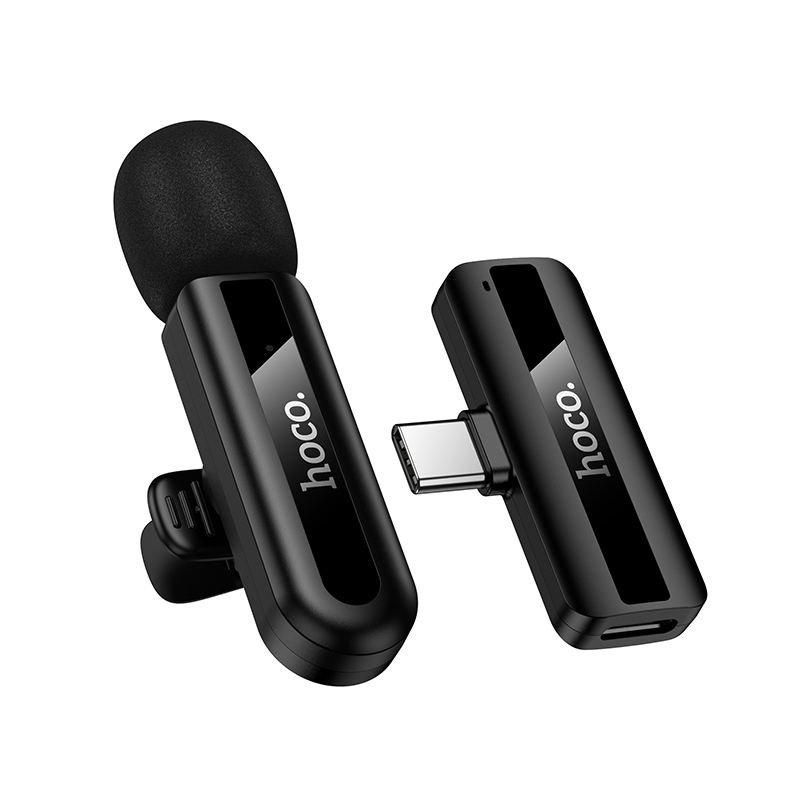Бездротова мікрофонна система HOCO L20 Fair wireless microphone Type-C Black