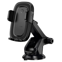 Автотримач для телефона з БЗП BOROFONE BH223 Follower push-type wireless fast charging car holder(center console)