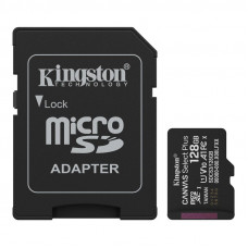 Карта пам'яті microSDXC (UHS-1) Kingston Canvas Select Plus Gen3 128Gb class 10 А1 (R-150MB/s) (adapter SD)