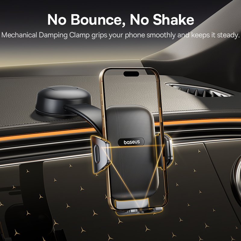 Автотримач для телефона Baseus PrimeTrip C03 Air Clamping Car Mount (Suction Cup Version, Cosmic Black)