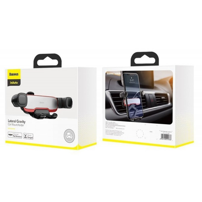 Автотримач для телефона Baseus Mr Hui Gravity Car Mount Silver