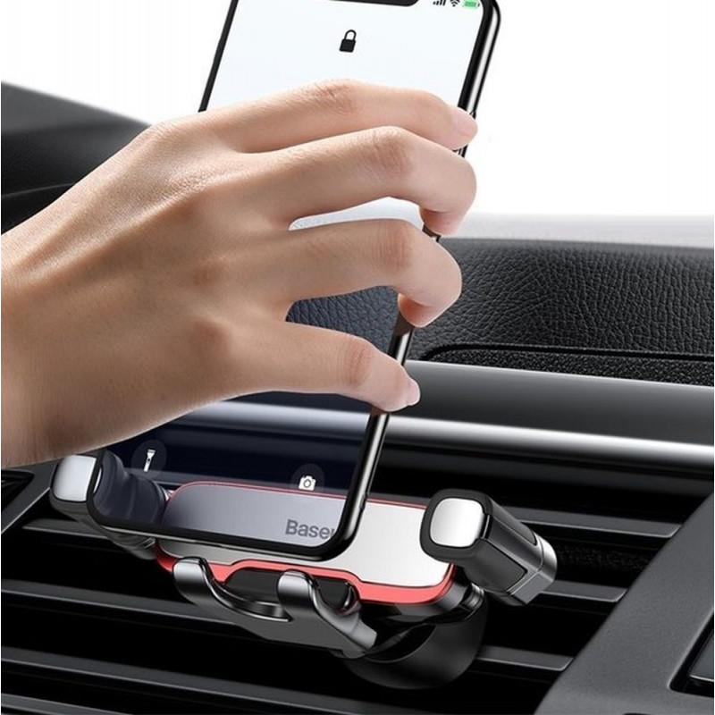 Автотримач для телефона Baseus Mr Hui Gravity Car Mount Silver