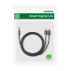Аудіокабель UGREEN AV116 3.5mm Male to 2RCA Male, PVC, 5m Black