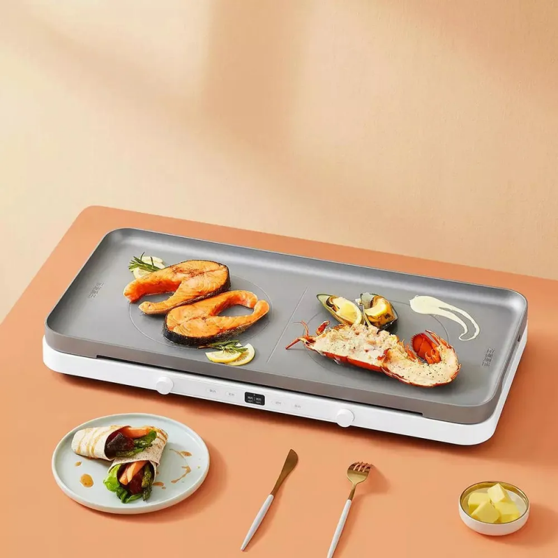 Індукційна плита Xiaomi Mijia Double Port Induction Cooker + (перехідник на EU розетку)