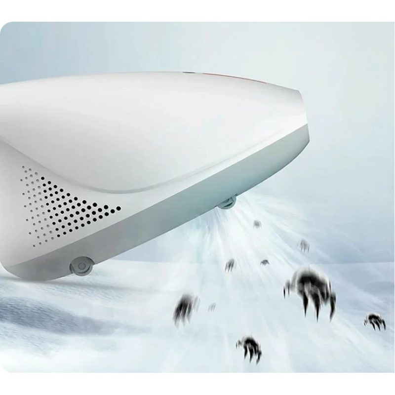 Ручний пилосос Xiaomi DEERMA Mites Vacuum Cleaner White + (перехідник на EU розетку)