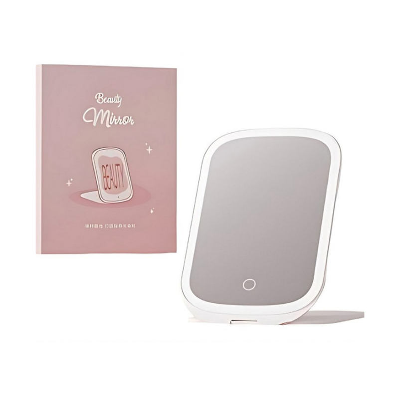 Дзеркало для макіяжу Xiaomi DOCO makeup mirror portable foldable Pink