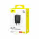 Мережевий зарядний пристрій Baseus  GaN5S Fast Charger 1C 30W EU Cluster Black