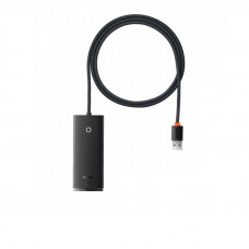 USB-хаб Baseus Lite Series 4-Port USB-A HUB Adapter (USB-A to USB 3.0*4 ) 1m Black