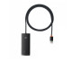 USB-хаб Baseus Lite Series 4-Port USB-A HUB Adapter (USB-A to USB 3.0*4 ) 1m Black