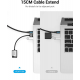 Адаптер Vention USB External Sound Card 0.15M Gray Metal Type (CDKHB)