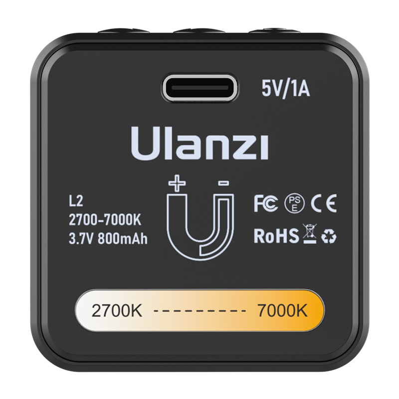 Ulanzi L2 Bi-color COB Vedio Light IP6 Black (3051)