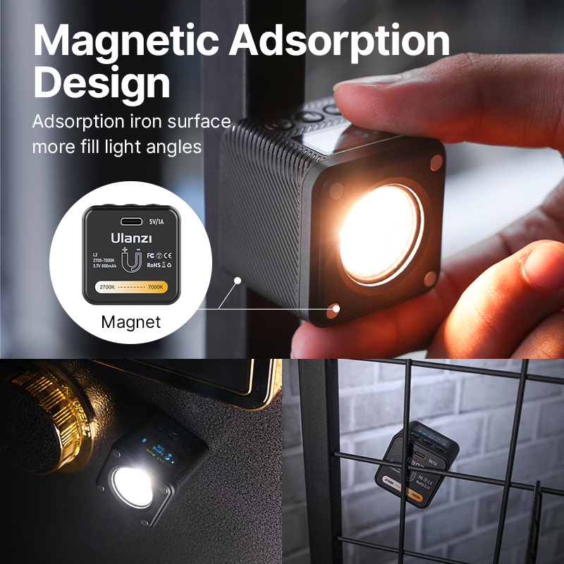 Ulanzi L2 Bi-color COB Vedio Light IP6 Black (3051)