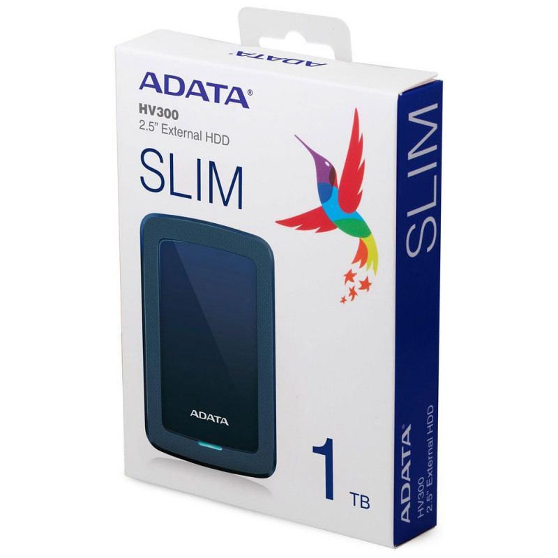 Зовнішній жорсткий диск PHD External 2.5'' ADATA USB 3.2 Gen. 1 DashDrive Durable HV300 1TB Blue