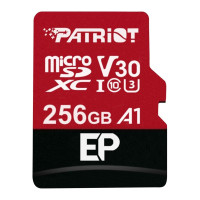 microSDXC memory card (UHS-1 U3) Patriot EP Series 256Gb class 10 V30 (R-100MB/s, W-80MB/s) (SD adapter)