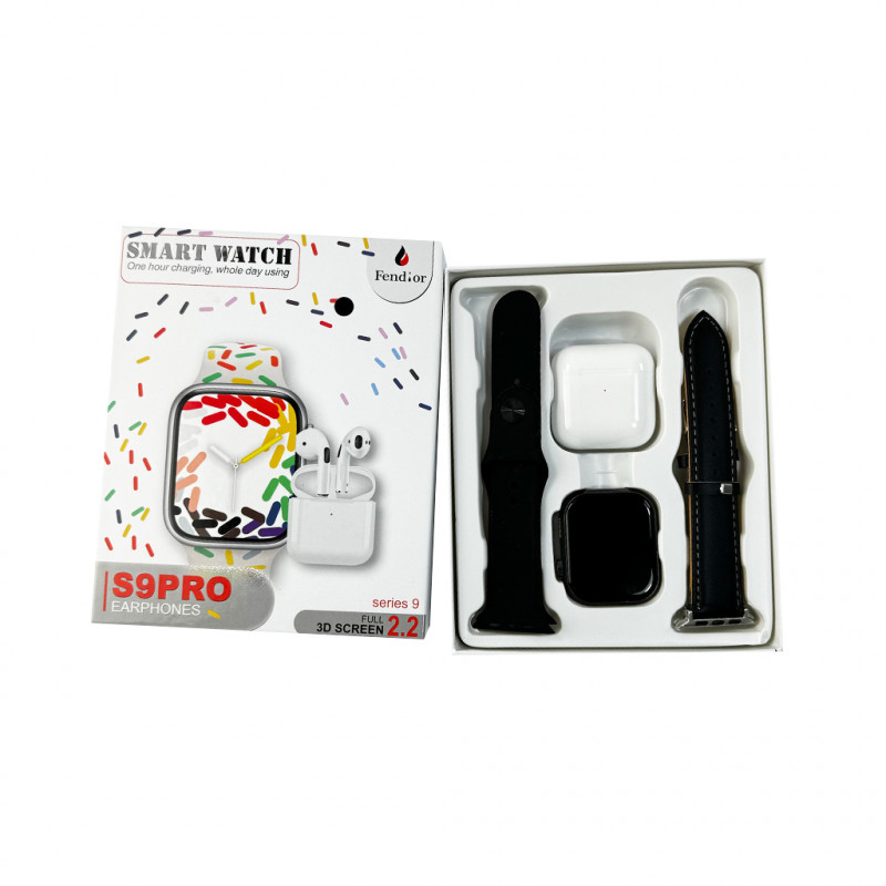 Смарт-годинник Fendior S9 Pro+TWS 49mm. 200 mAh Black
