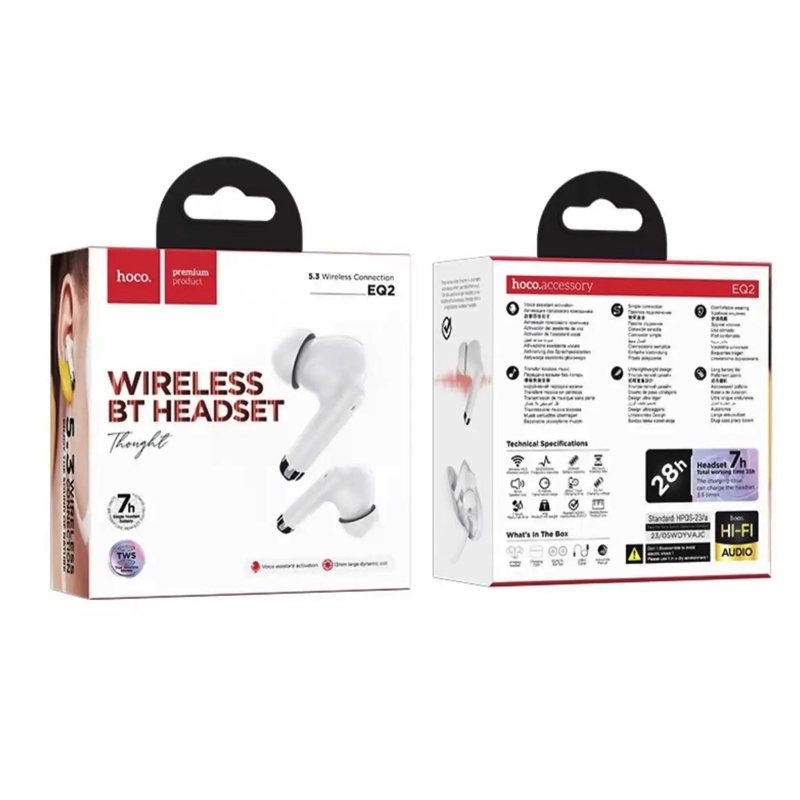 Бездротові навушники HOCO EQ2 Thought true wireless BT headset Purple