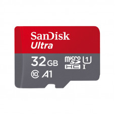 Карта пам'яті microSDHC (UHS-1) SanDisk Ultra 32Gb class 10 A1 (120Mb/s) (adapter SD)