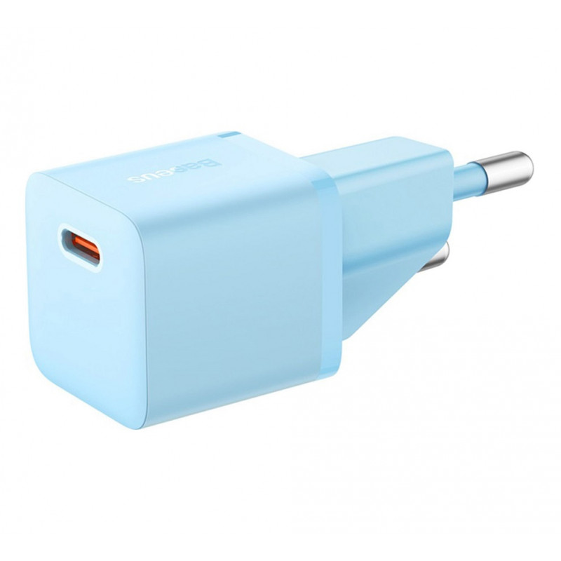 Мережевий зарядний пристрій Baseus GaN5 Fast Charger(mini) 1C 20W EU Blue