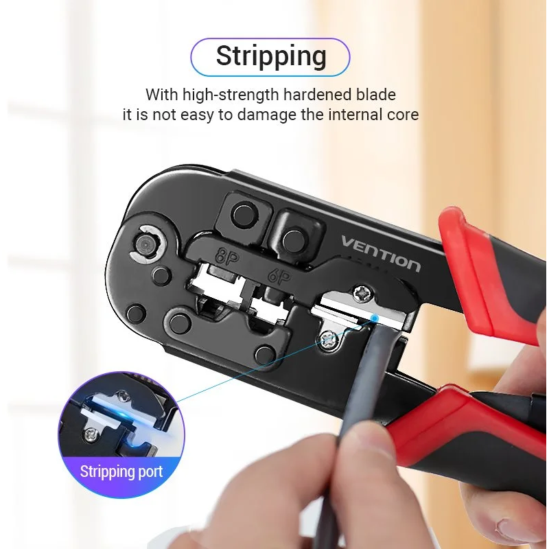 Крімпер Vention Multi-function Crimping Tool Ratchet Type Black (KEAB0)