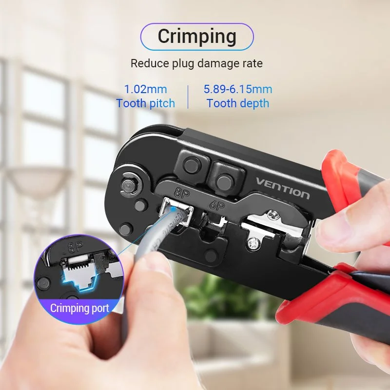 Крімпер Vention Multi-function Crimping Tool Ratchet Type Black (KEAB0)