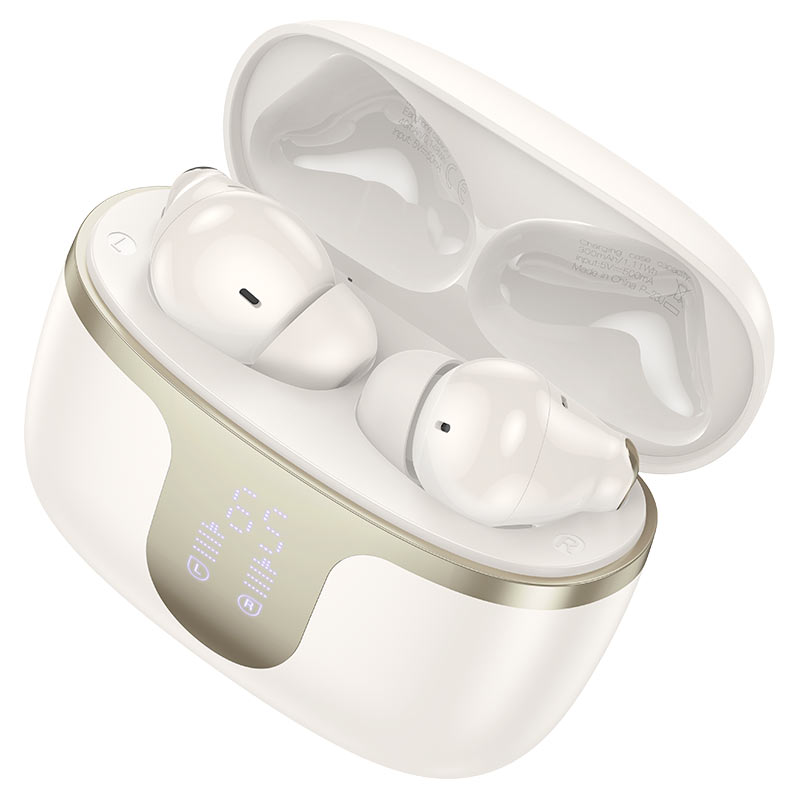 Бездротові навушники HOCO EQ10 Harmony true wireless BT headset Milky White