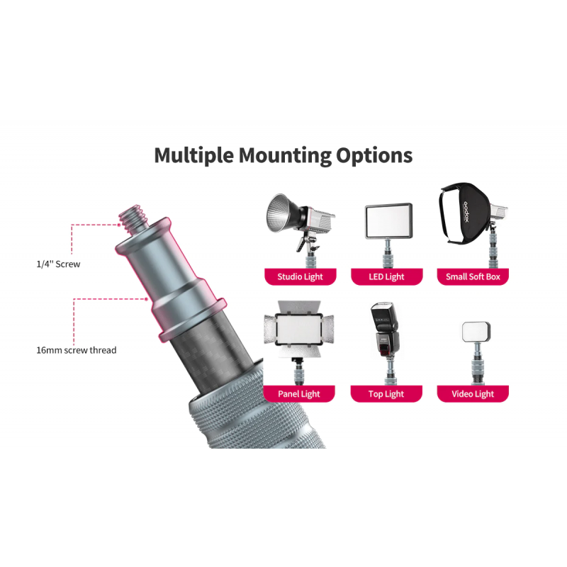 Штатив Ulanzi Full carbon fiber Multifunctional portable light tripod (UV-2784 MT-49)
